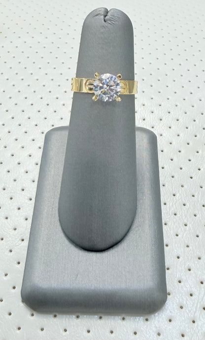1818- NEW 14K Love Wedding Rings W.G