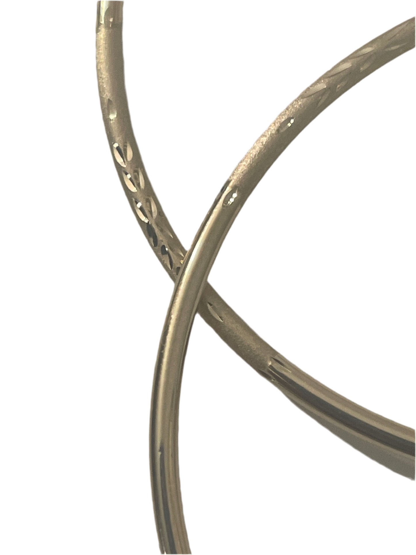 703- NEW Yellow Gold Hoops 65mm (W.G)