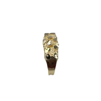 **874- NEW 14K Small Nugget Ring (W.G)