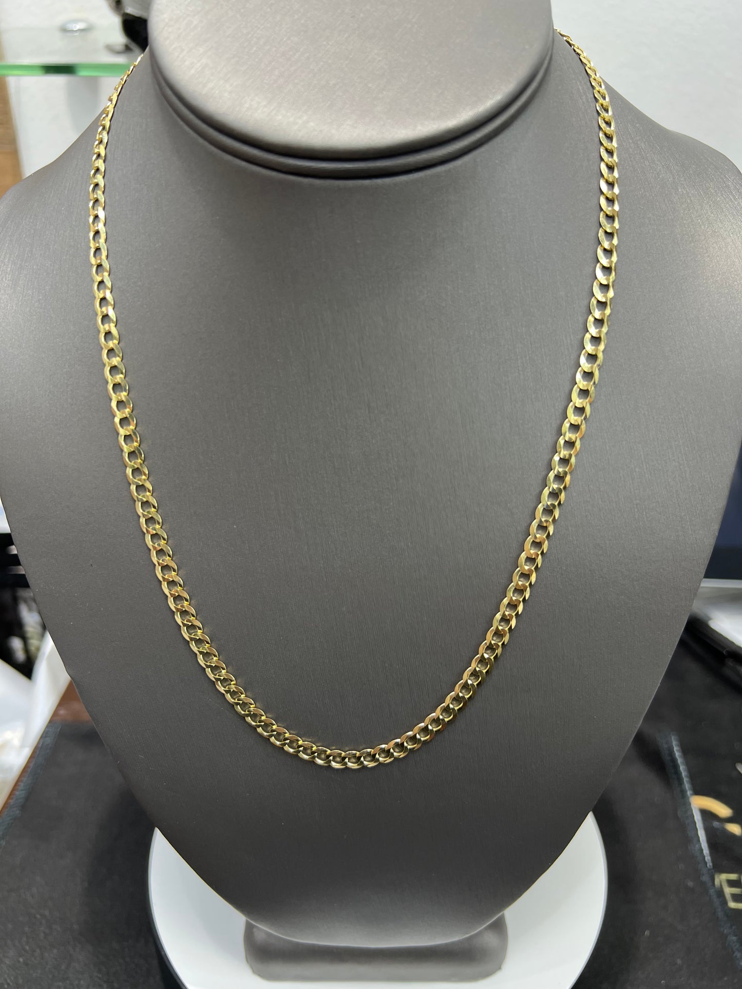 1398- NEW 14K Solid Cuban Curb Chain 20" (4.7mm)