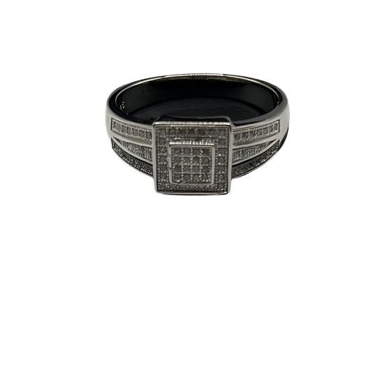 S0017- Silver Square Ring