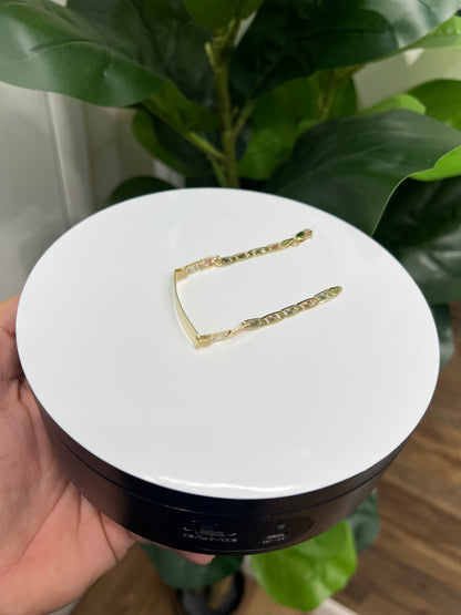 1334- NEW 14K Valentino ID Bracelet Tri Tone W.G