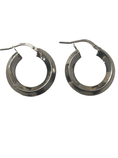 S681- Silver Hoops Earrings