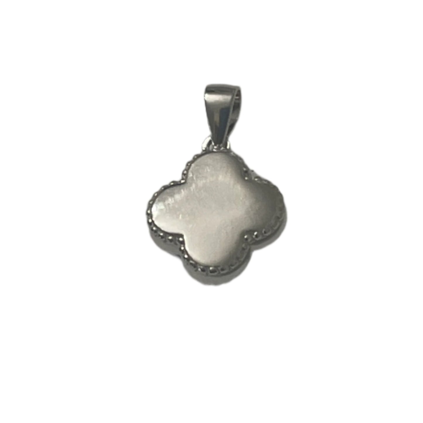 S753- Green clover Silver Pendant