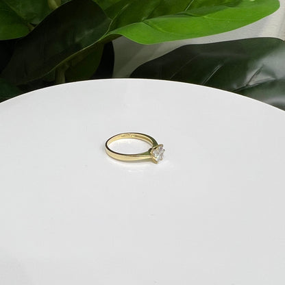 1276- NEW 10K Solitaire Wedding Ring W.G