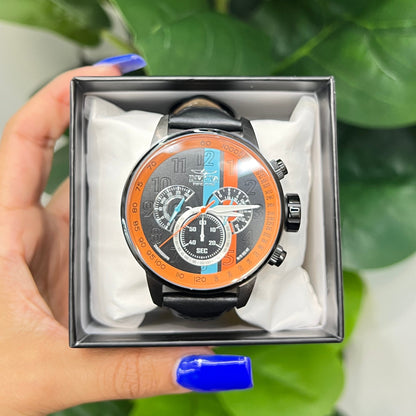 R28- NEW Black and Orange Invicta Watch 48mm W.G