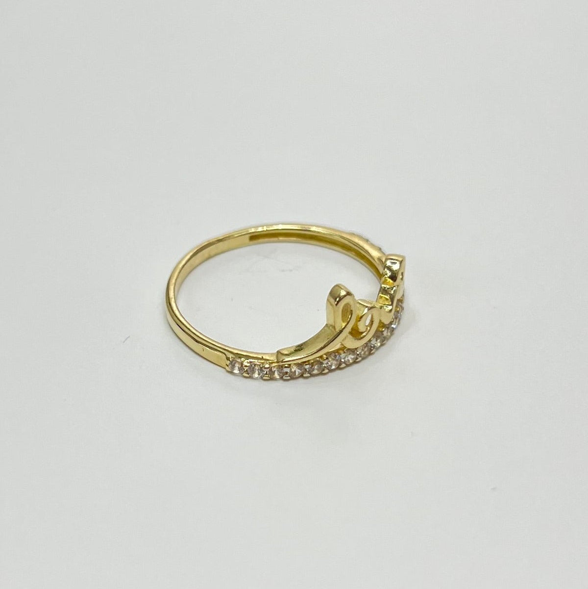 1476- NEW 14K Love Classic Gold Ring W.G
