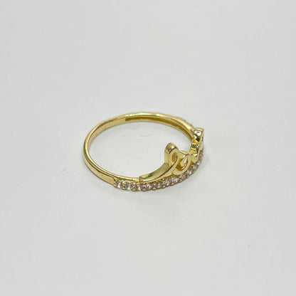 1476- NEW 14K Love Classic Gold Ring W.G