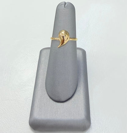 1712- NEW 10K Tear Drop Gold Women’s Ring W.G