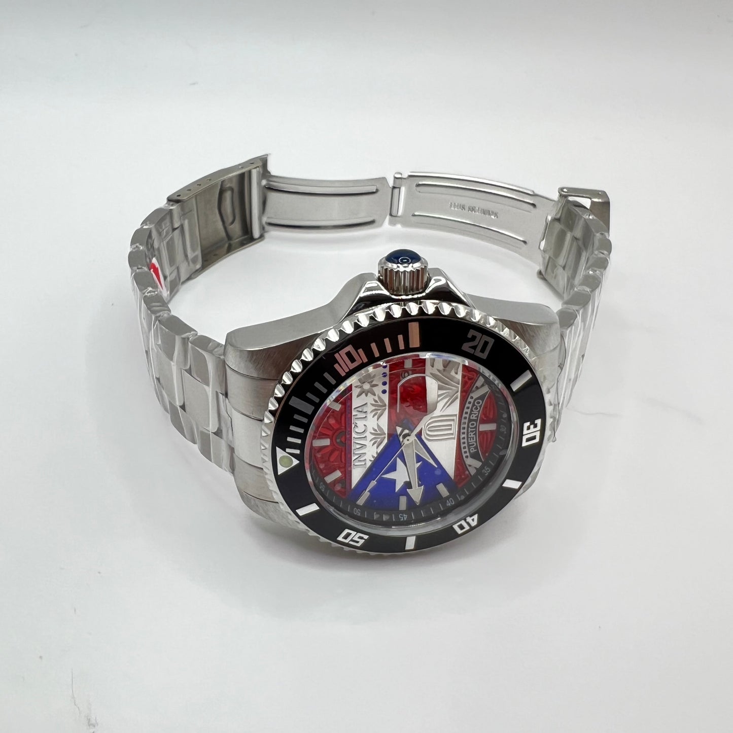R51- invicta Puerto Rico Flag Men's Watch - 44mm Silver