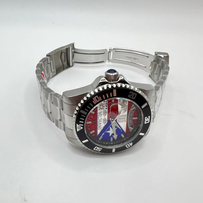 R51- invicta Puerto Rico Flag Men's Watch - 44mm Silver