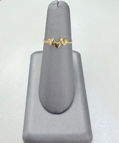 1708- NEW 10K Heart Band Women’s Ring W.G