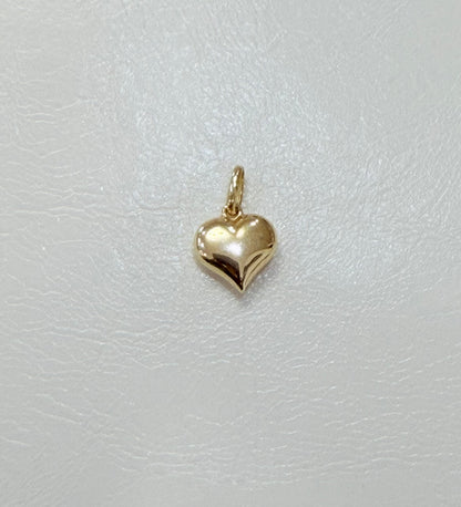 1822- 14K Hollow Gold Heart Pendant (10x10mm) W.G
