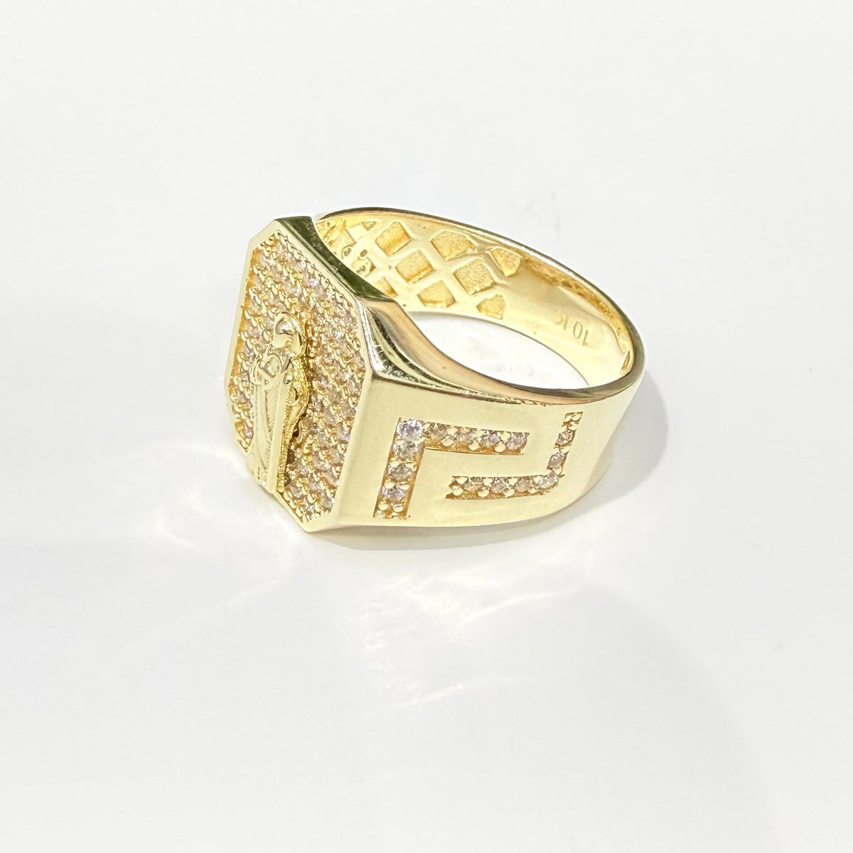 1621- NEW 10K St. Jude Fashion Ring W.G