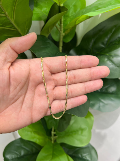 1269- 10K Solid Miami Cuban Chain 20" (2.5mm) W.G