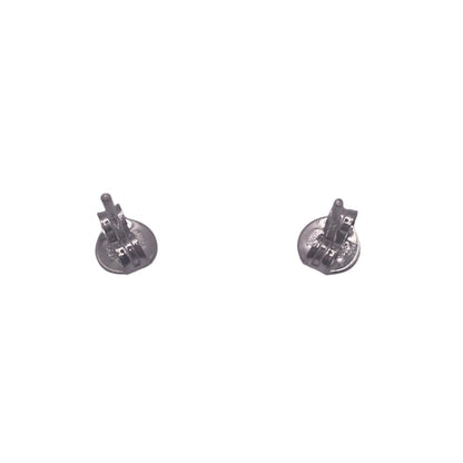 S524- .925 Yes & No Silver Earrings Studs