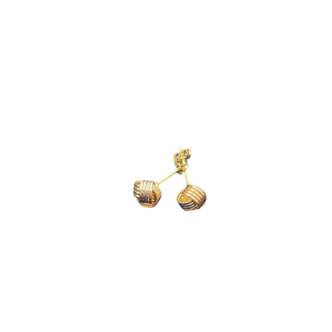 219- Yellow Gold Stud Earrings