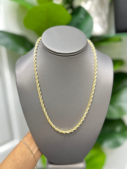 638 -NEW 14k Rope Chain (4.10mm).W.G