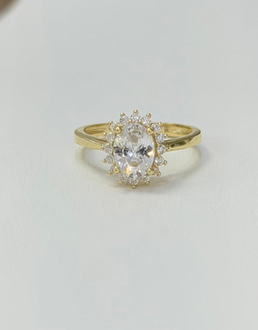 1735- NEW 10K Oval Engagement Women’s Ring W.G