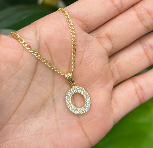 665- Letter “O” Shiny Pendant