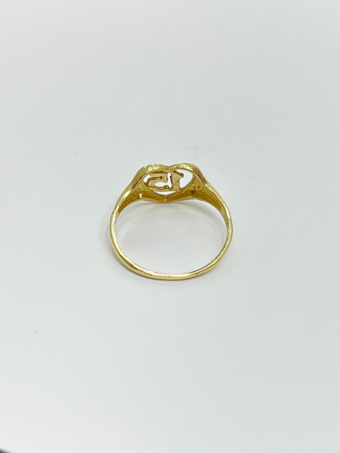 317- NEW 14K "Quinceañera” Heart Ring W.G