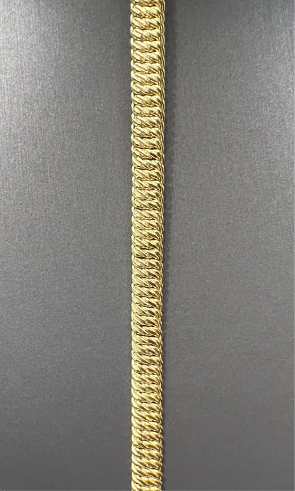 1267- 10K Princess Cut Chain & Bracelet Set / Cadena y Pulsera Corte Princesa