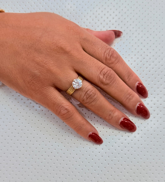 1713- NEW 14K Wedding Cz Women’s Ring W.G
