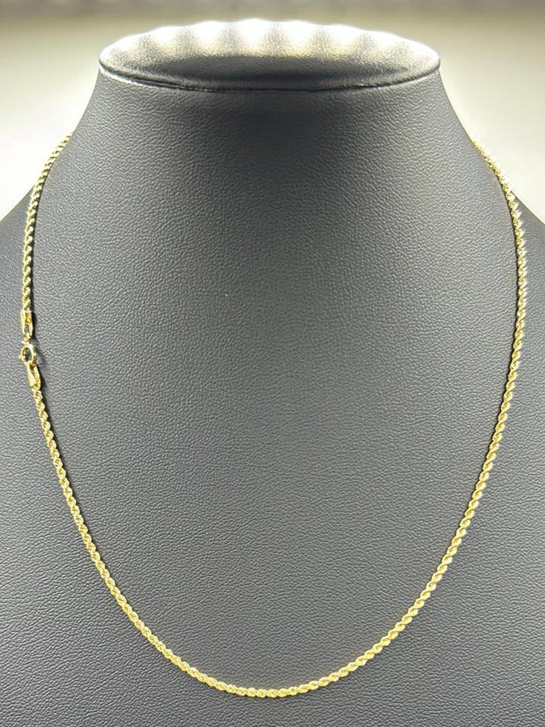 336-NEW 14K Rope Chain           (1.65mm).W.G