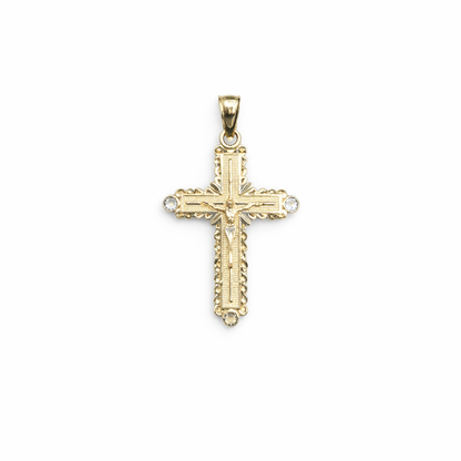 1560- NEW 10K Religious Crucifix Pendant W.G