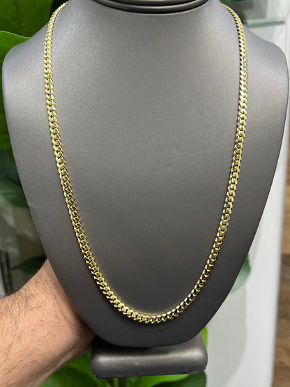 1574- NEW 10K Solid Miami Cuban Chain 24" (5mm) W.G