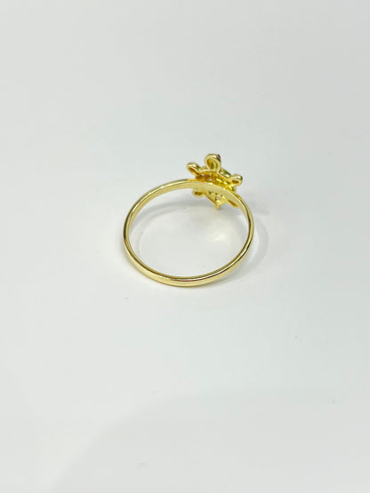 877- NEW 14K Yellow Gold Turtle Ring (W.G)