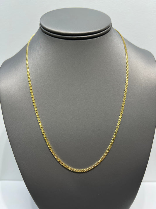 1269- 10K Solid Miami Cuban Chain 20" (2.5mm) W.G