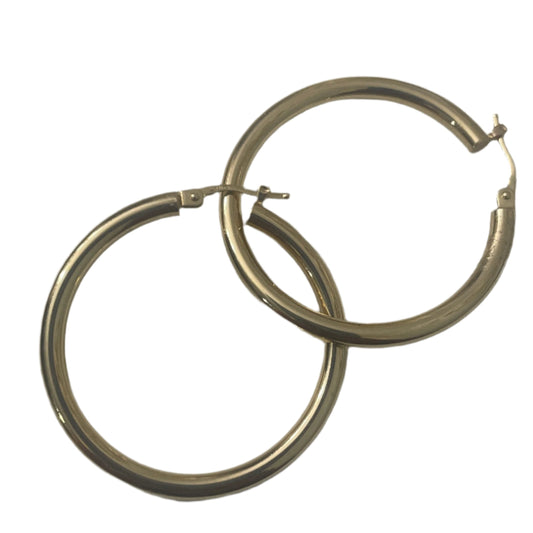 **720- NEW Hoop Earrings (36x3mm) (W.G)