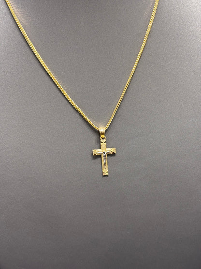 926- NEW 14K Jesus Crucifix Cross Pendant W.G