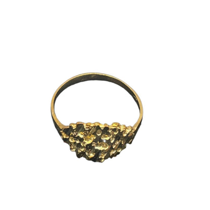 **504- NEW 14K Nugget Ring (W.G)