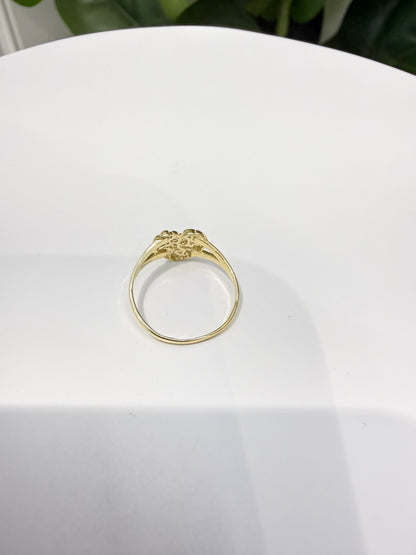 1538- NEW 10K Heart Nugget Ring W. G