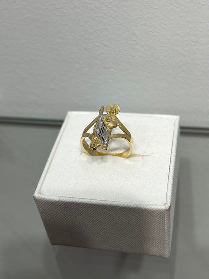 744- NEW 14K St. Jude Gold Ring W.G