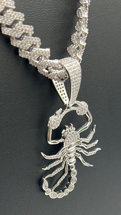 S268- Scorpion Silver Pendant