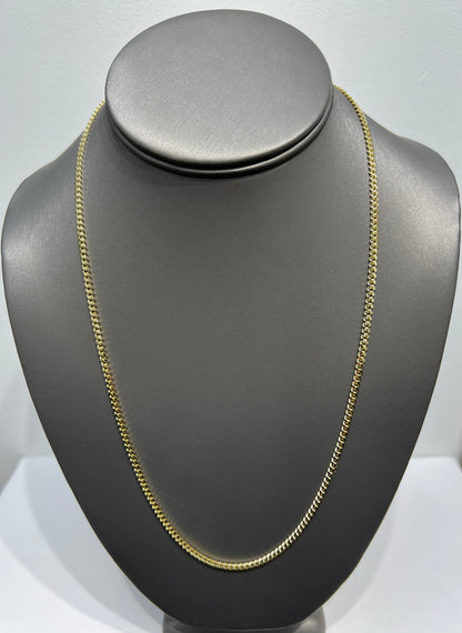 1266- NEW 14K Solid Miami Cuban Chain (3mm) W.G