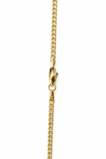 1465- NEW 14K Hollow Cuban Curb Chain 20" (2.5mm) W.G