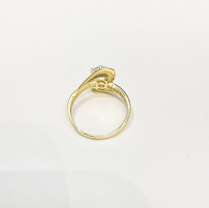 1582- NEW 14K Round Engagement Ring W.G