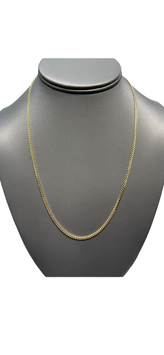 1269- 10K Solid Miami Cuban Chain 20" (2.5mm) W.G