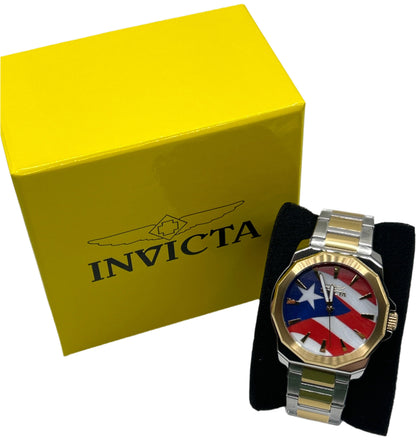 R24- Silver/Gold Color Puerto Rican Watch - 42mm