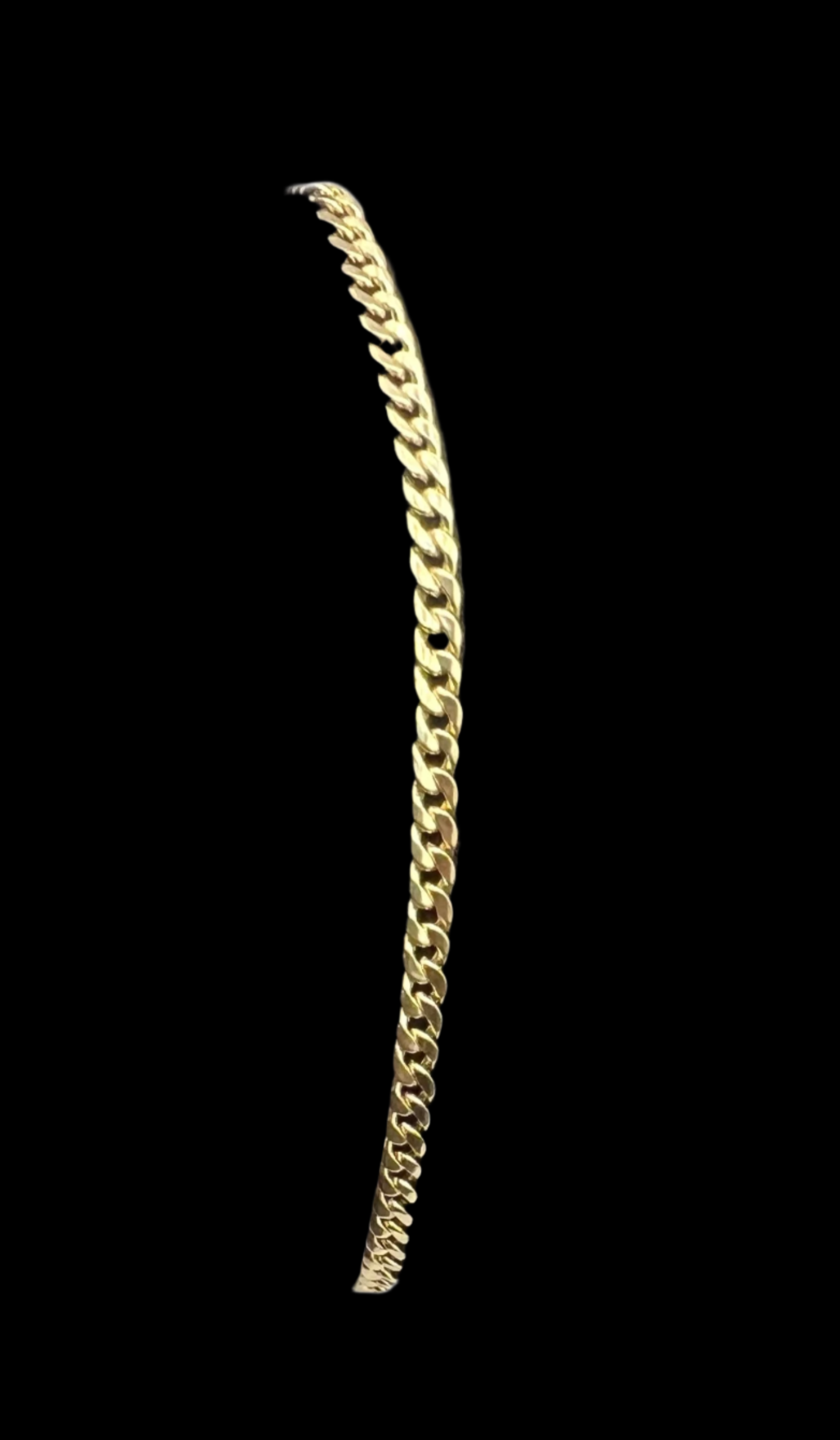 452- 14K Gold Miami Cuban Bracelet 7”