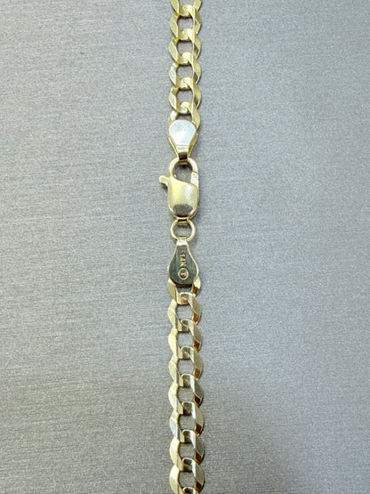 1753- NEW 14K Solid Cuban Curb 24” (4.9mm) W.G