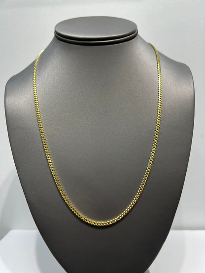 1266- NEW 14K Solid Miami Cuban Chain (3mm) W.G