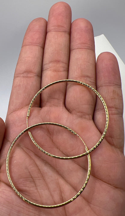 611- Hoop Earrings 2x55mm