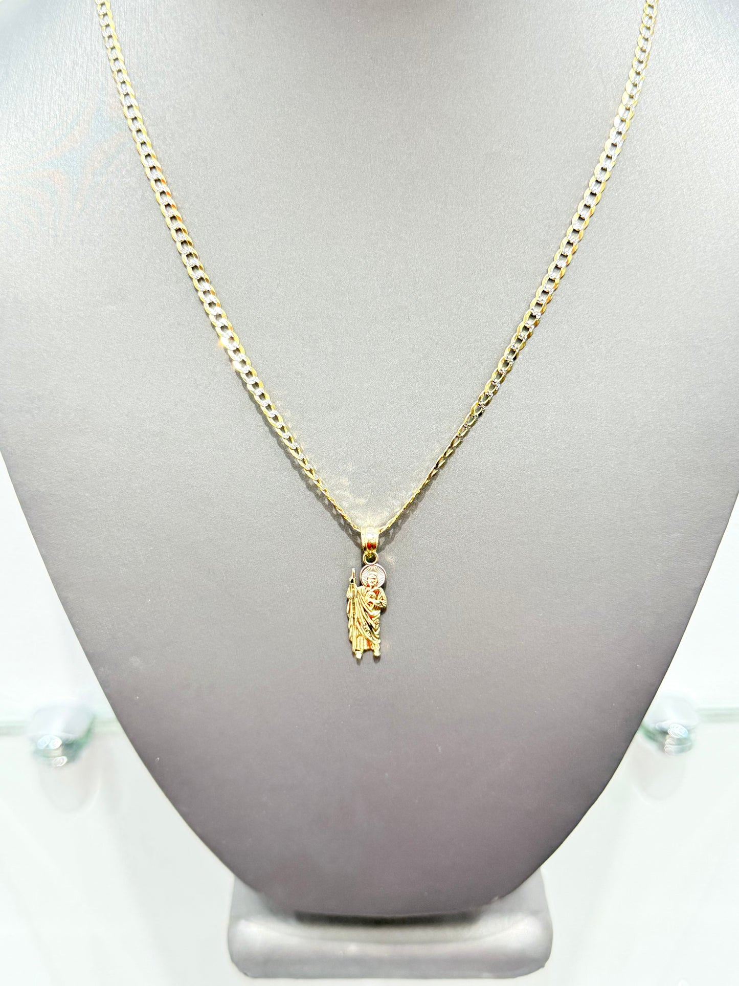 989-14K High Polishing St. Jude Pendant. W.G
