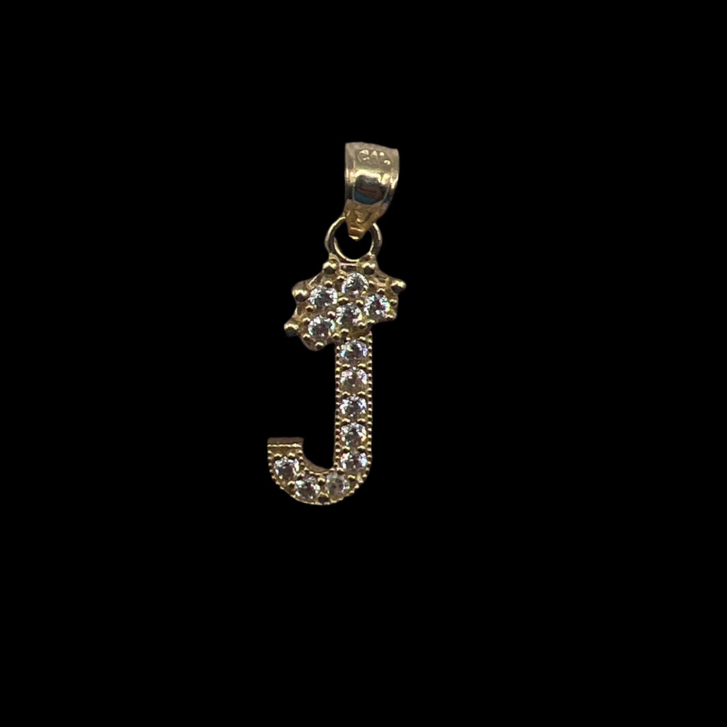 477- Letter “J” & Crown Pendant