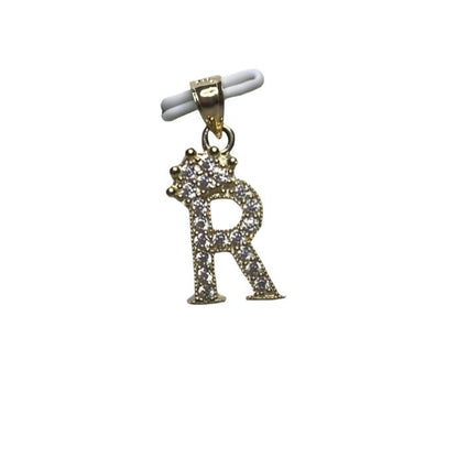 00101- NEW 14K Yellow Gold, Letter “R” Pendant (W.G)